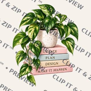Plant & books