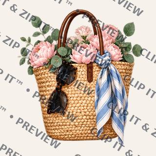 Straw tote